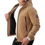 Rosspall Erkek Parlak Mevsimlik Mont - Şık ve Modern Tasarım - Camel - Bej - XL