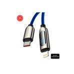 ROSSTECH 20w Usb-c To Lightning Uyumlu Dijital Ekranlı Hızlı Şarj Kablosu 1.2m ( Türkiye Garantili)