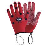 Rostaing Anabel-it5 – 6 Çocuk Eldiveni Uğur Böceği. Leash Bilek Avuç içi Kaymaz, Kırmızı, 20 x 11 x 1,5 cm