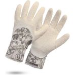 Rostaıng Flower Bahçe Ekim Dikim Eldiveni - Beyaz - Krem