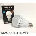 Rostar Dl-12 12W Şarjlı Led Ampul