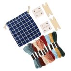 Rosvola DIY halat dokuma tezgahı kartı, dokuma kartı seti, hafif, kompakt, 30 adet, esnek, el işi şallar için
