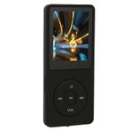 Rosvola Taşınabilir MP3 MP4 Çalar, Müzik Çalar E-kitapları Destekler Kayıt Genişletilebilir 64 GB Çok İşlevli USB Şarj 8 GB Koşu Için FM Radyolu Bellek (Siyah)