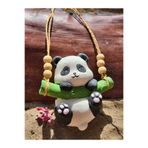 Rota Hediyelik Sevimli Sallanan Panda 10x10 cm, Bahçe Balkon Süsü, Duvar Dekorasyon Ürünleri 1 Adet