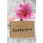 Rota Papers Siparişiniz İçin Teşekkürler Yazan Teşekkür Kartı 50 adet 8x5 cm Yüksek Kaliteli 300 gr Kraft Kuşe