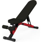 Rota Spor Rota Berlin Yerli Üretim Fonksiyonel Ağırlık Sehpası-ayarlanabilir Bench Press Sehpası- Mekik Sehpası - Kırmızı - Siyah - 33x125x45 CM