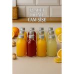 Rotanev 12 Adet Şeffaf Cam Shot Şişesi Sızdırmaz Gümüş Metal Kapaklı Kolonya Koku Süs Çok Amaçlı Şişe 100ml