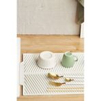 Rotanev Beyaz Büyük Boy Silikon Su Toplamaz Bulaşık Kurutma Matı Bulaşıklık - Bulaşık Altlığı 44 X 33 Cm Krem
