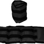 Rotantix El Ve Ayak Bilek Ağırlığı 2x1 Kg Kum Torbası Korsesi Ağırlık Kas Güçlendirmek Pilates 1kg Siyah