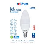Rother RTL02101 Rother LED Mum Avize Ampul 6W E14 470 Lümen 6500K Beyaz Işık - Enerji Tasarruflu Ampul