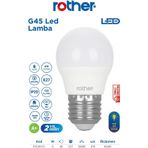 Rother RTL09121 Rother G45 LED Ampul 6W E27 470 Lümen 3000K Sarı Işık - Enerji Tasarruflu Ampul
