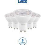 Rother RTL11101-5 Rother GU10 LED Spot Ampul 6W 540 Lümen 6500K Beyaz Işık Enerji Tasarruflu Ampul 5 Adet