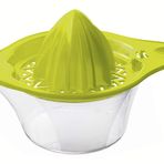Rotho 1754706650 SAN, toplama hazneli narenciye sıkacağı, limon, misket limonu, 18,5 x 12 x 7,8 cm, plastik, Yeşil, 18.5 x 12 x 7.8 cm