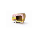 Rotipet Shebo Catvan Karton Kedi Tırmalama Evi Summer Pink