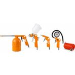 rotor 8031К8 Kompresör Boya Hava Mazot Lastik Tabancası ve Hortun, 5 Li Set