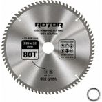 Rotor Daire Testere Bıçağı 305X32/25,4 mm 80T – Ahşap Kesim (Gönye ve Tezgah Tipi Testere) Adaptörlü