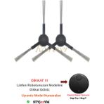 RotRever Xiaomi Mi Robot Vacuum Mop Pro (Model NO:STYTJO2YM Dikkat)Vacuum Mop P Robot Süpürge Yedek Parça Seti - Yan Fırça