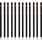Rotring 12'li Siyah 2B Kurşun Kalem Seti - Ergonomik Tasarım ve Keskin Çizgilerle