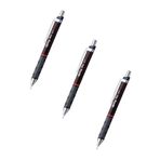 Rotring 3 Adet Tikky Mekanik Kurşun Kalem Bordo 0.7 Mm Tikky Rd Versatil 0.7