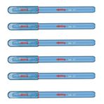 Rotring 6'lı Açık Mavi Jel Mürekkepli Tükenmez Kalem