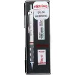 Rotring Beyaz Renkli 0.5 mm Uçlu Kalem Okul Seti Ergonomik Tasarım ve Silgi - Karışık-Çok Renkli - Standart