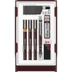 Rotring Isograph College Çizim Seti, 3 Adet Çizim Kalemi (0,2 Mm, 0,3 Mm, 0,5 Mm) + 1 Adet 0,5 mm Tikky Meka - Standart