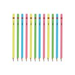 Rotring Neon 12'li Kurşun Kalem Seti, Karışık Neon Renkler