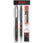 Rotring Ofis Seti 0.7 Roller + Versatil + Min + Silgi Siyah