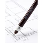 Rotring Rapido Kalemi Isograph 0.25 mm Teknik Çizim Kalemi (1 Adet) - Siyah
