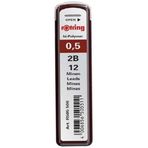 Rotring Supertrend Tikky Hi-Polymer Kurşun Kalem Ucu 0.5 mm, 2B, 12'li