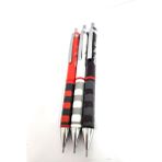 Rotring Tikky 3'lü Mekanik Uçlu Kalem(Versatil Kalem) 0.7 mm Siyah Kırmızı Bordo Set