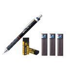 Rotring Tikky Bordo 0.7 uç +2 Silgi Klasik 0.7 3'lü Tombow Mekanik Kurşun Kalem