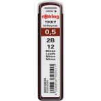 Rotring Tikky Hi-Polymer Mekanik Kurşun Kalem Ucu, 0,5mm, 2b, (1 Adet)