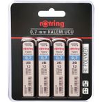 Rotring Tikky Hi-Polymer Mekanik Kurşun Kalem Ucu, 0,7mm, 2b, 4'lü Blister - Standart - Çok Renkli