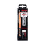 rOtring Tikky Mekanik Kurşun Kalem, Uç ve Silgi Seti, 0,5 mm Kalem, 2B Uç, Orta Boy Silgi, Neon Turuncu, 3'lü Set