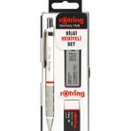Rotring Tikky Mekanik Kurşun Kalem, Uç ve Silgi Seti, 0,7 mm Kalem - Beyaz