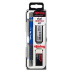 Rotring Tikky Okul Seti 0.7 mm Mavi Versatil Kalem + Silgi + Uç -Ro-kk07-07m