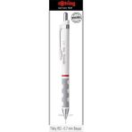 Rotring Tikky RD 0.7 MM Beyaz Metal Mekanik Kurşun Kalem Ergonomik Tasarım