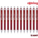 Rotring Tikky Retro Versatil Kalem 0.7mm Kırmızı 12 L,i Paket