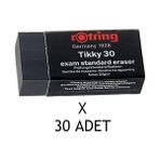 Rotring Tikky Sınav Silgi 30 Adet No:30 Toz Bırakmayan Özellikte İdeal Silgi - Siyah