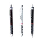 Rotring Tikky Versatil Kalem 0.7 mm Bordo Siyah Beyaz Ergonomik Tasarımlı Kalemler