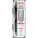 Rotring Tikky Versatil Kalem 0.7 mm + Silgi + Kalem Ucu Set - Bordo