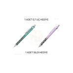 Rotring Versatil Tikky 0,7 Uçlu Kalem LİLA DENİZ MAVİSİ 2 ADET SET / 0,7 UÇ VE SİLGİ HEDİYE
