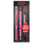 Rotring Visuclick 0.7 mm Pembe Set + Jel Kalem