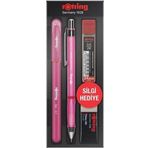 Rotring Visuclick Versatil Kalem + Jel Tükenmez Kalem Uç + Silgi Okul Seti 0.5 Mm Pembe