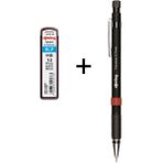Rotring Visumax 0.7 Versatil Kalem +Rotring 0.7 Uç - Siyah
