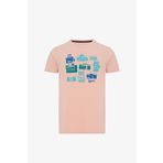 Routefield RFTIMER23-POW Timer Pembe Erkek T-shirt