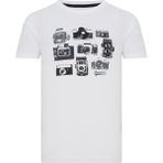 ROUTEFIELD Timer T-Shirt Beyaz Erkek T-Shirt RFTIMER23-10