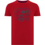 Routefield Truck Erkek Kırmızı Tişört - Bordo - 2XL