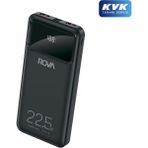 Rova Pws608 Power Bank Hızlı Şarj Göstergeli Pd 10.000 Mah 22.5v Destekli Kvk Garantili Siyah